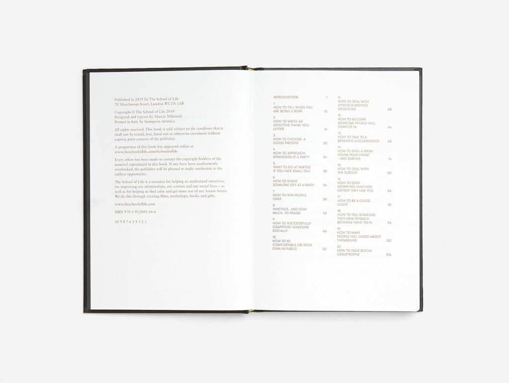 Guide to Modern Manners Book The School of Life