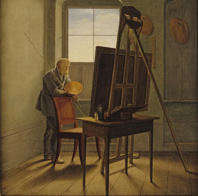 Gustaf Friedrich Kersting: "Caspar David Friedrich in seinem Atelier".