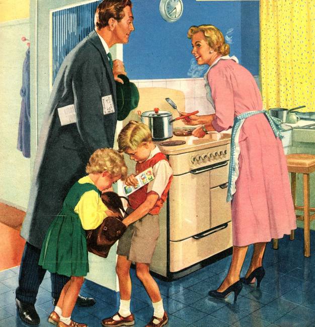 Image result for 1950s family