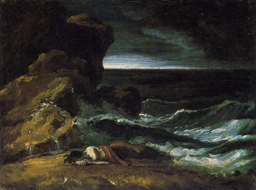 Théodore Géricault The Wreck Painting
