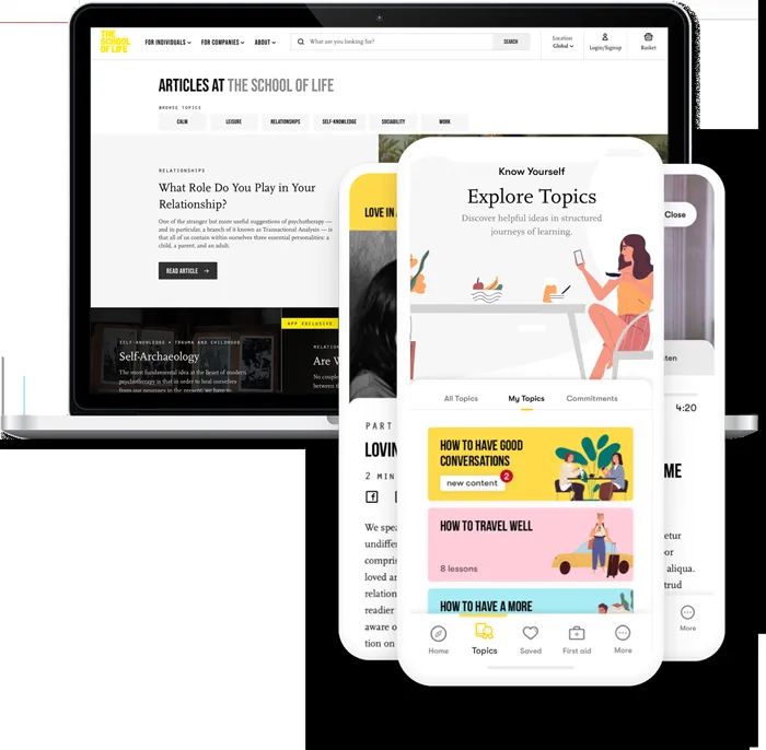 Join Our Booksellers Mailing List and Get 3 Month Membership to The School of Life App image