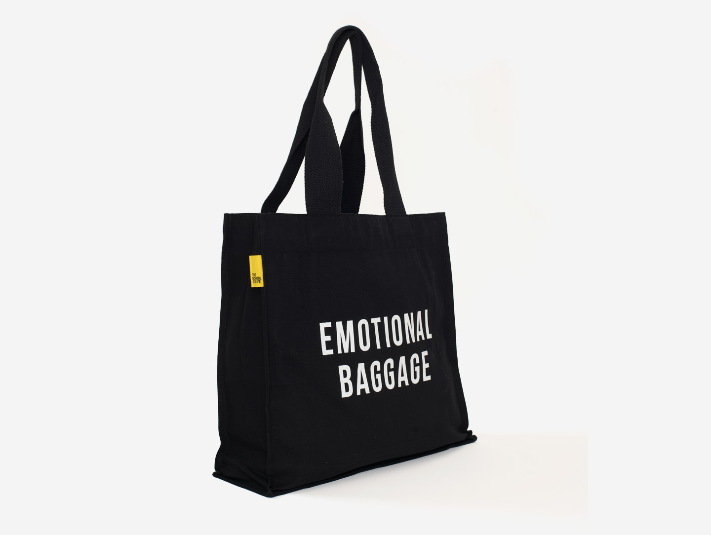 Emotional Baggage Black Tote Bag